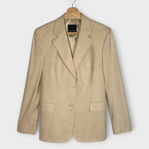 SAND Copenhagen Travel Blazer Womans 8 US / 38 EU Light Suede Fully Lined EUC